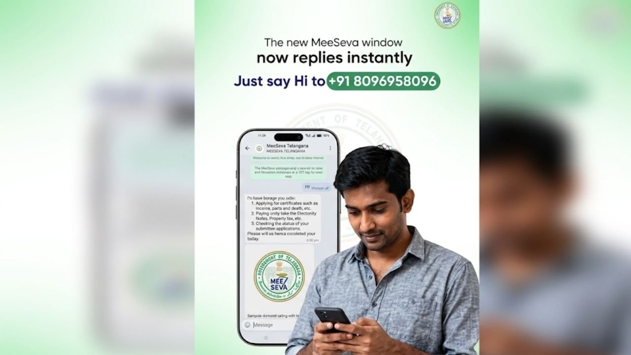 MeeSeva Status Through WhatsApp