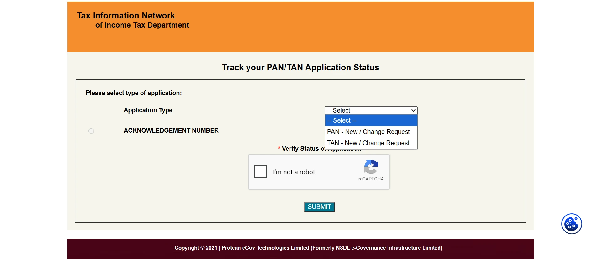 PAN Card Correction Status